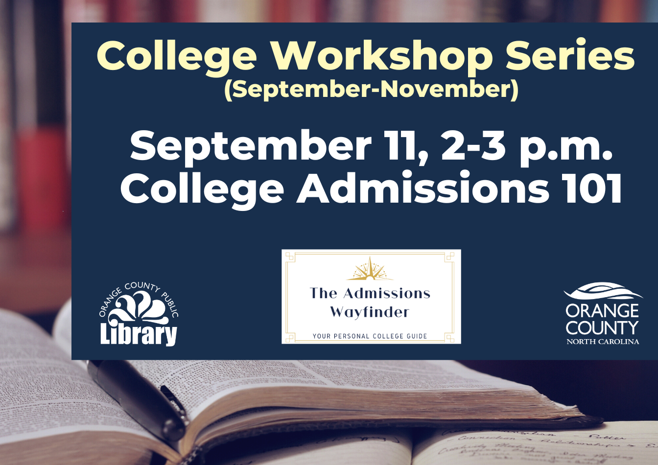 college admissions 101 - sign up today