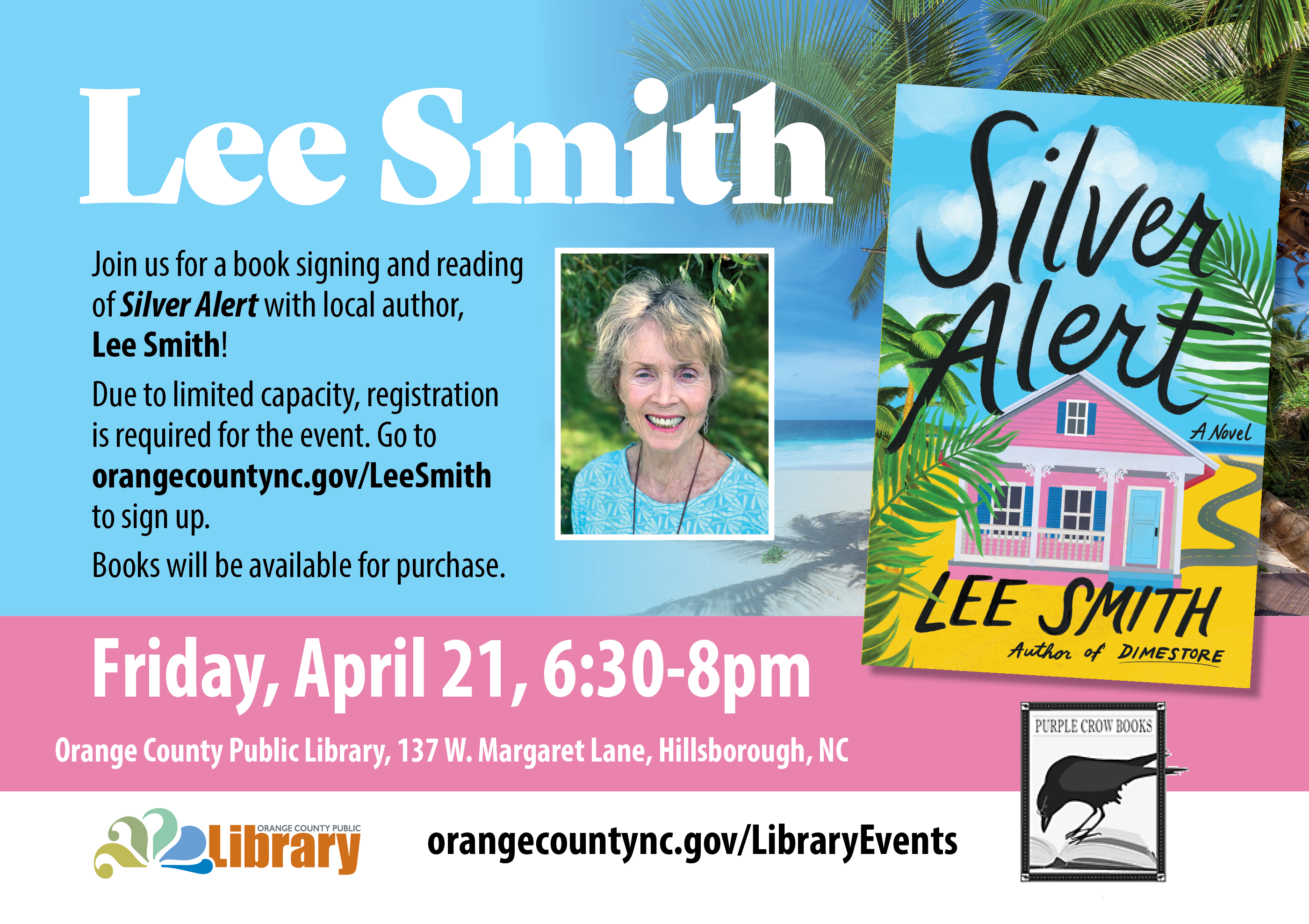 Lee Smith Book Reading & Signing