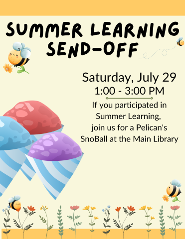 summer learning send-off flyer