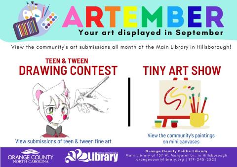 Artember: Your art displayed in September