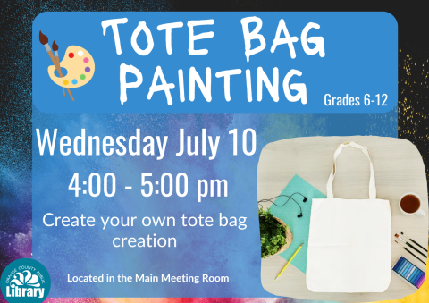 Tote bag painting information 