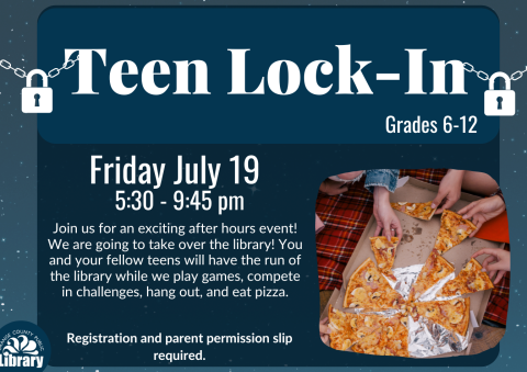 Teen library lock in information