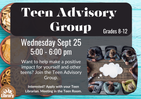 Teen advisory group information