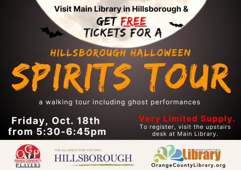 Halloween Spirits Tour with the Library