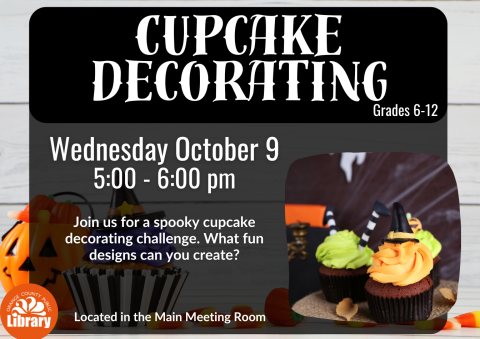 cupcake decorating flyer