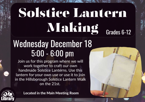 Winter solstice lantern making information