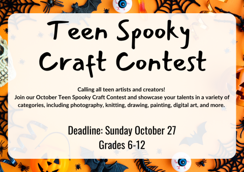 Teen spooky craft contest information 