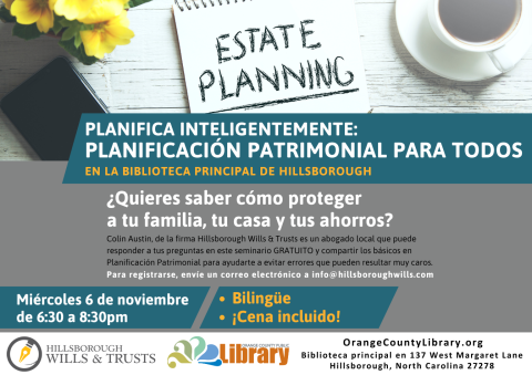 Planifica Inteligentemente: Seminarios de planificación patrimonial en español | Plan Smart-Estate Planning for Everyone in Spanish