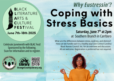 Event Advertisement: Coping with Stress Basics (More information is listed below in Event Details.)