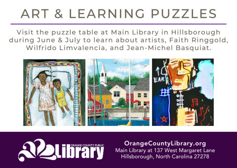 Advertisement: Art & Learning Puzzles (More information is listed below in Event Details.)