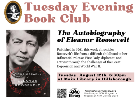Advertisement: Tuesday Evening Book Club (More information is listed below in Event Details.)