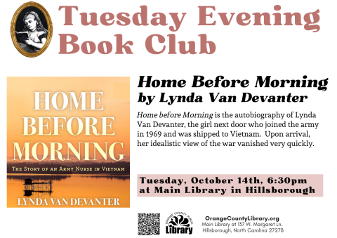 Advertisement: Tuesday Evening Book Club (More information is listed below in Event Details.)