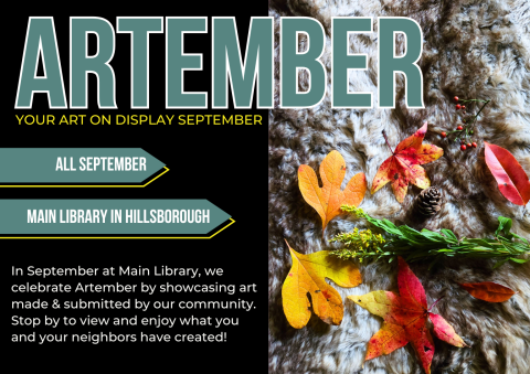 Event Advertisement: Artember (More information is listed below in Event Details.)