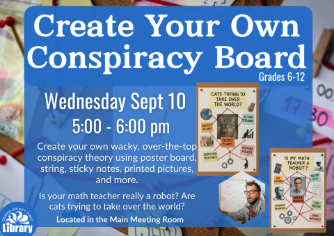 Create your own conspiracy board information