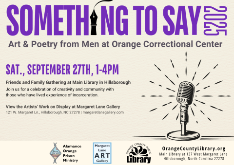 Advertisement: Something to Say (More information is listed below in Event Details.)