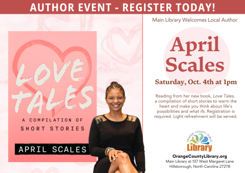Advertisement: April Scales (More information is listed below in Event Details.)