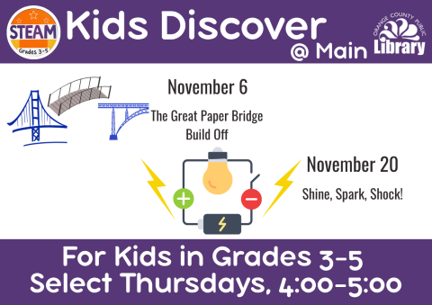 Kids Discover November Events