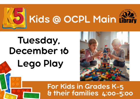 Kids at OCPL Main Lego Play
