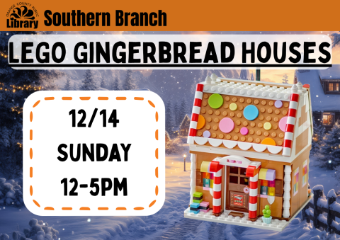 gingerbread house built with LEGOs