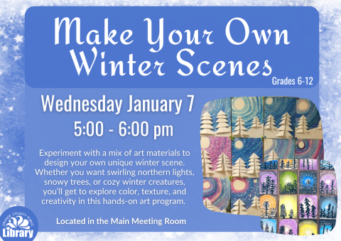Winter Scenes program information for January 7, 2026