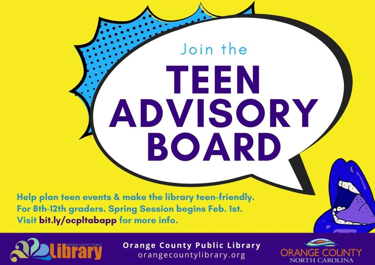 Teen Advisory Board Meeting