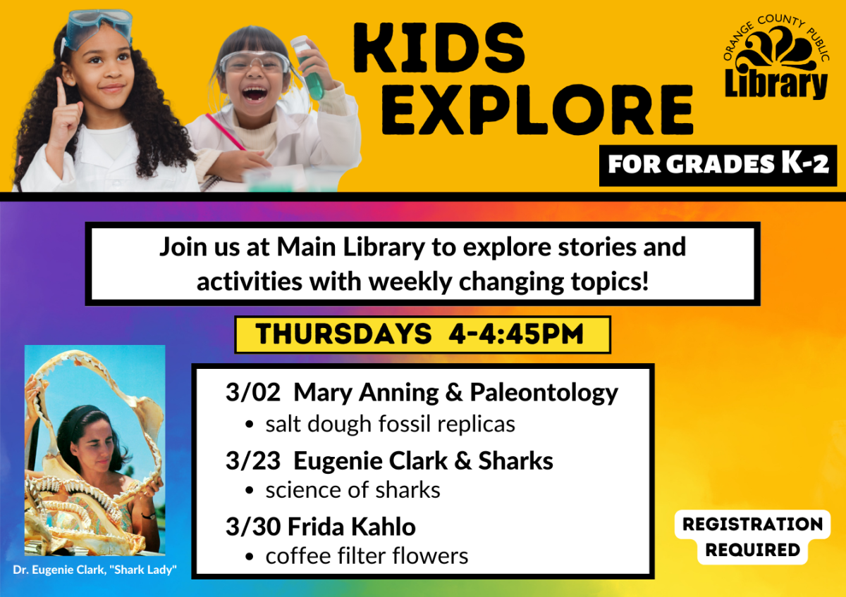 Kids Explore flyer