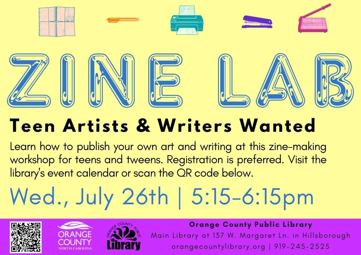 Zine Lab for Teens & Tweens