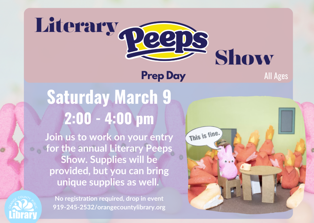 Peeps show information flyer 