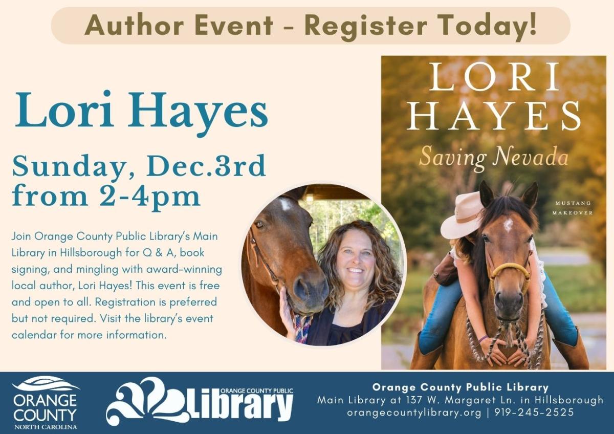 Local Author Event - Lori Hayes