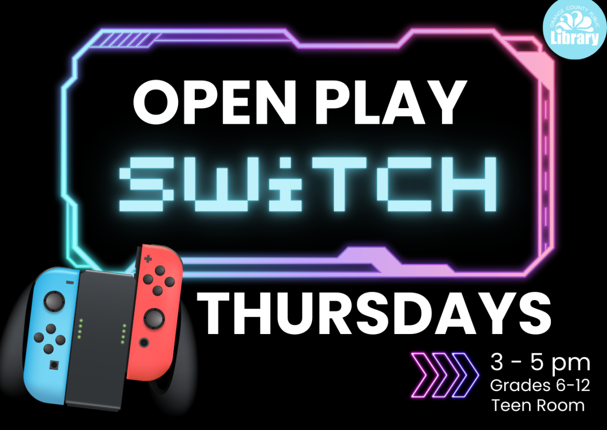 teen room open play switch flyer