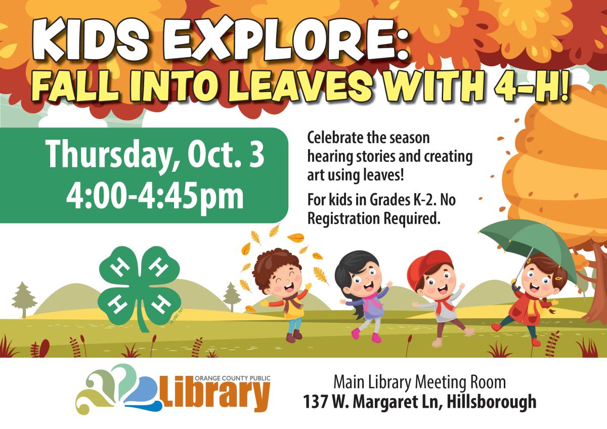 Kids Explore Oct. 3 - falling into leaves