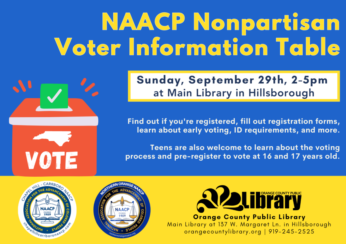 NAACP Nonpartisan Voter Information Table