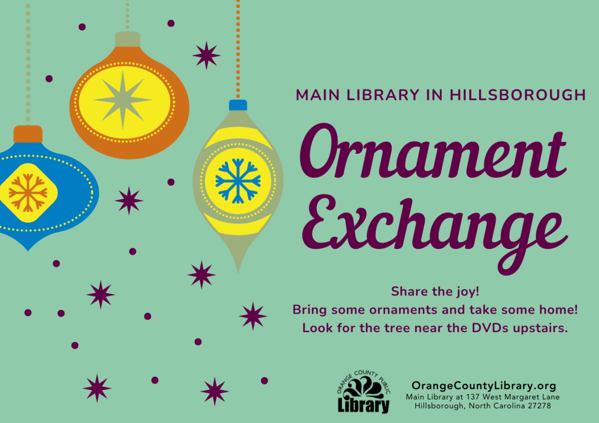 Advertisement: Ornament Exchange (More information is listed below in Event Details.)