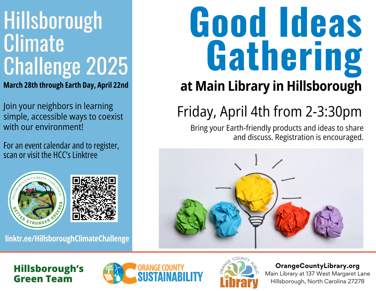 Event Advertisement: Good Ideas Gathering (More information is listed below in Event Details.)