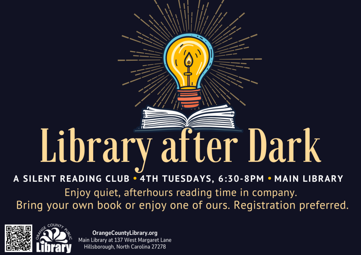 Event Advertisement: Library After Dark (More information is listed below in Event Details.)