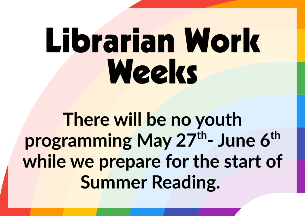 Summer Reading program break information