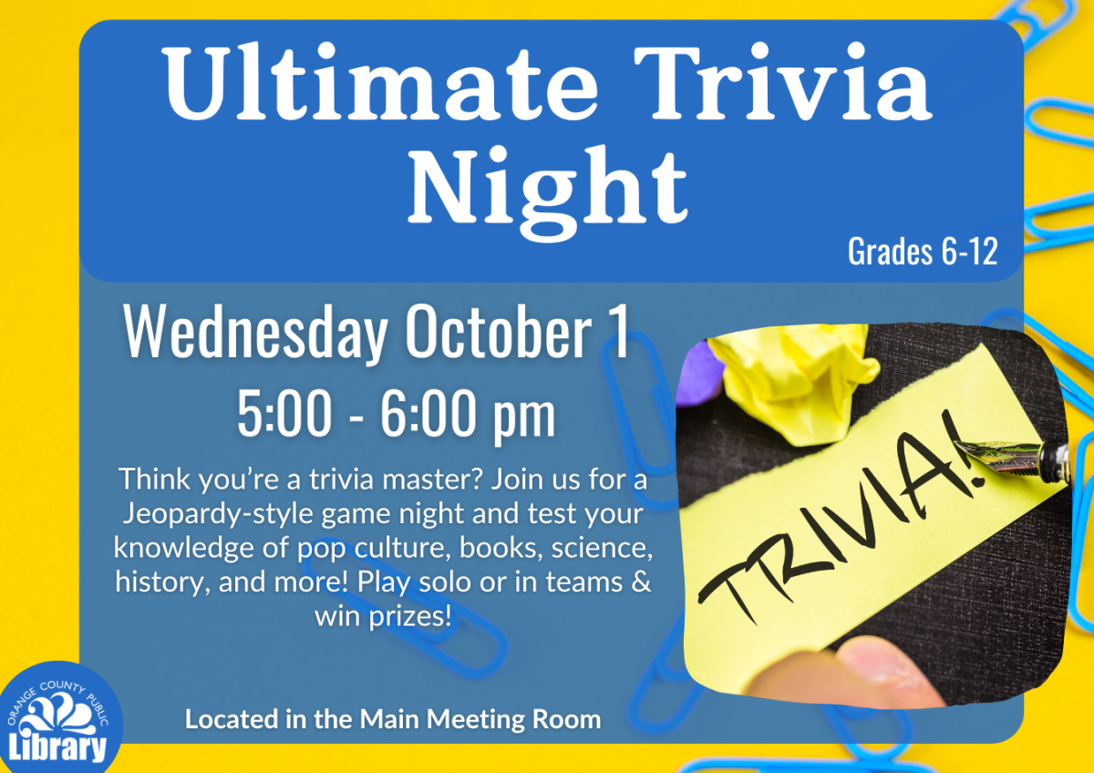 Trivia night teen program