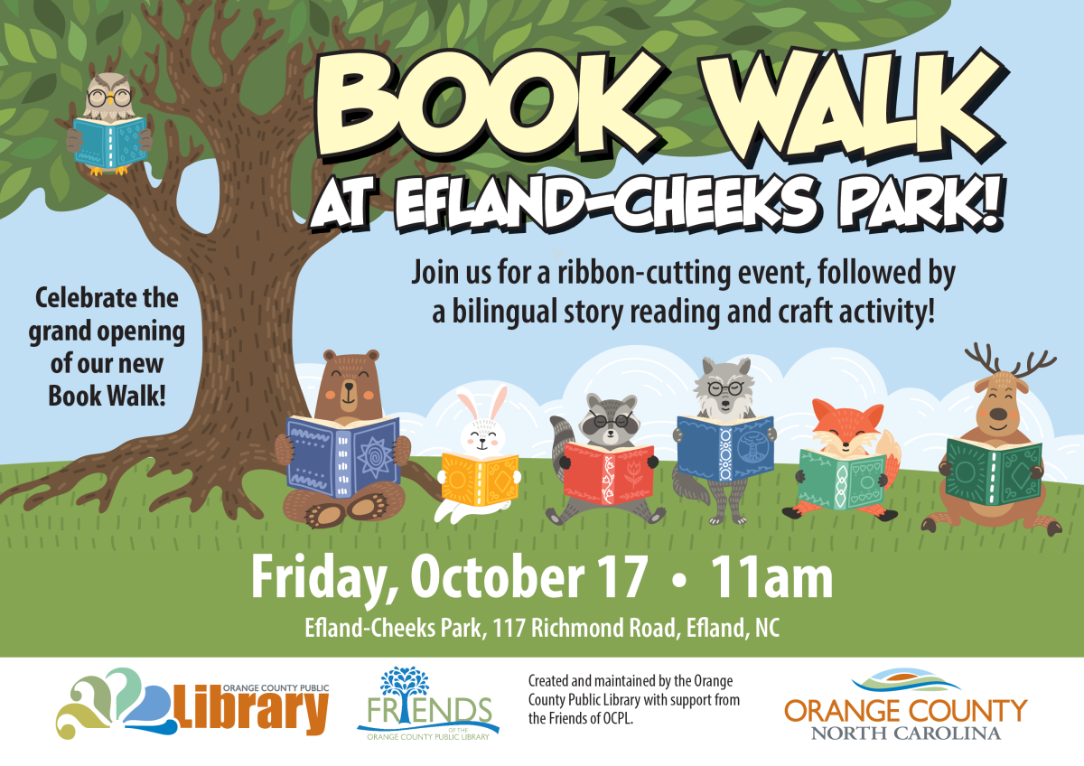 Book walk at school ribbon-cutting event